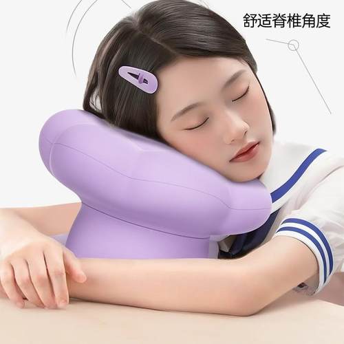 觉趴睡枕睡学枕办公室午休神器午小生趴着桌BVV子睡午觉枕头儿童