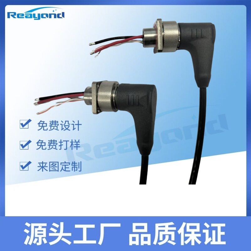 工业2+4芯防水抗压深潜连接器