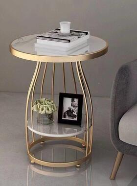 轻奢角几大理石几厅沙边台发边客桌阳小圆桌床边柜创HD101233意桌