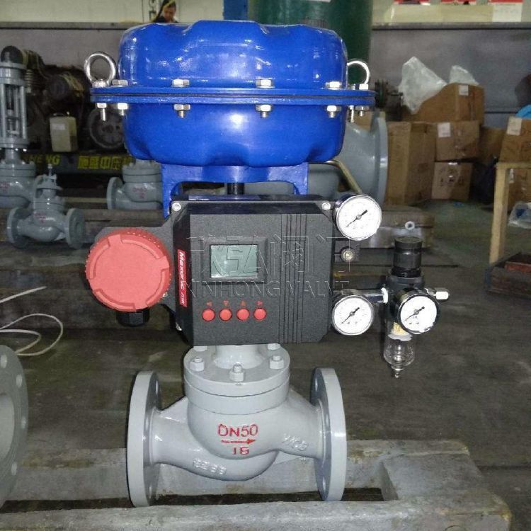 欣弘HCB气动笼式调节阀衬氟