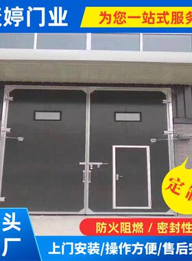 家主营业平开门车间厂HVZ房电钢动平开门彩工夹芯板大门重型厂工