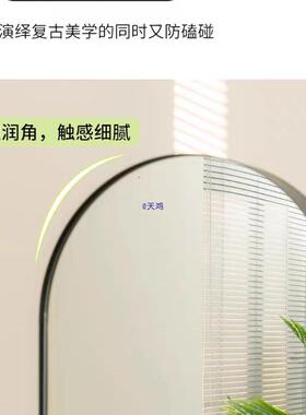 可转全镜身衣镜LLO杂志书架中古风落旋地移动家用穿衣子挂架一体