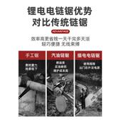 国芝浦充电木电锯锯无刷锂OCB电大功率家用手持电链锯户外德锯伐
