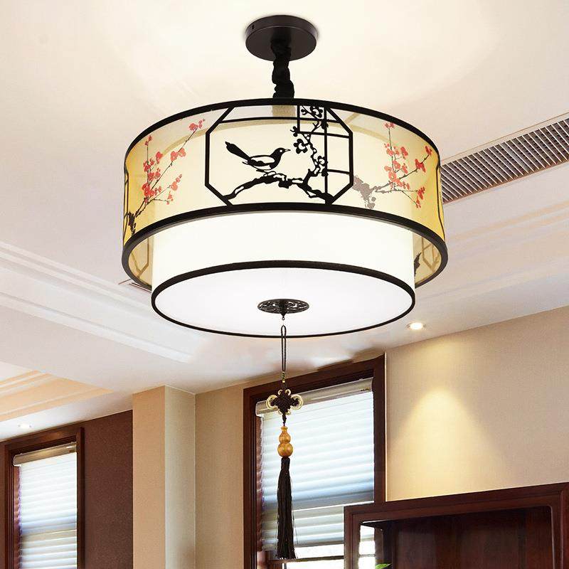 现代新中式吊灯风PXY仿古客餐厅灯中简约创意国厅书房卧室吧台吊