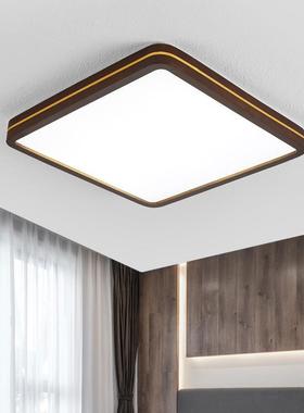 胡桃木色吸顶新中灯式灯实木客厅灯日式木卧室灯原阳台全屋93407