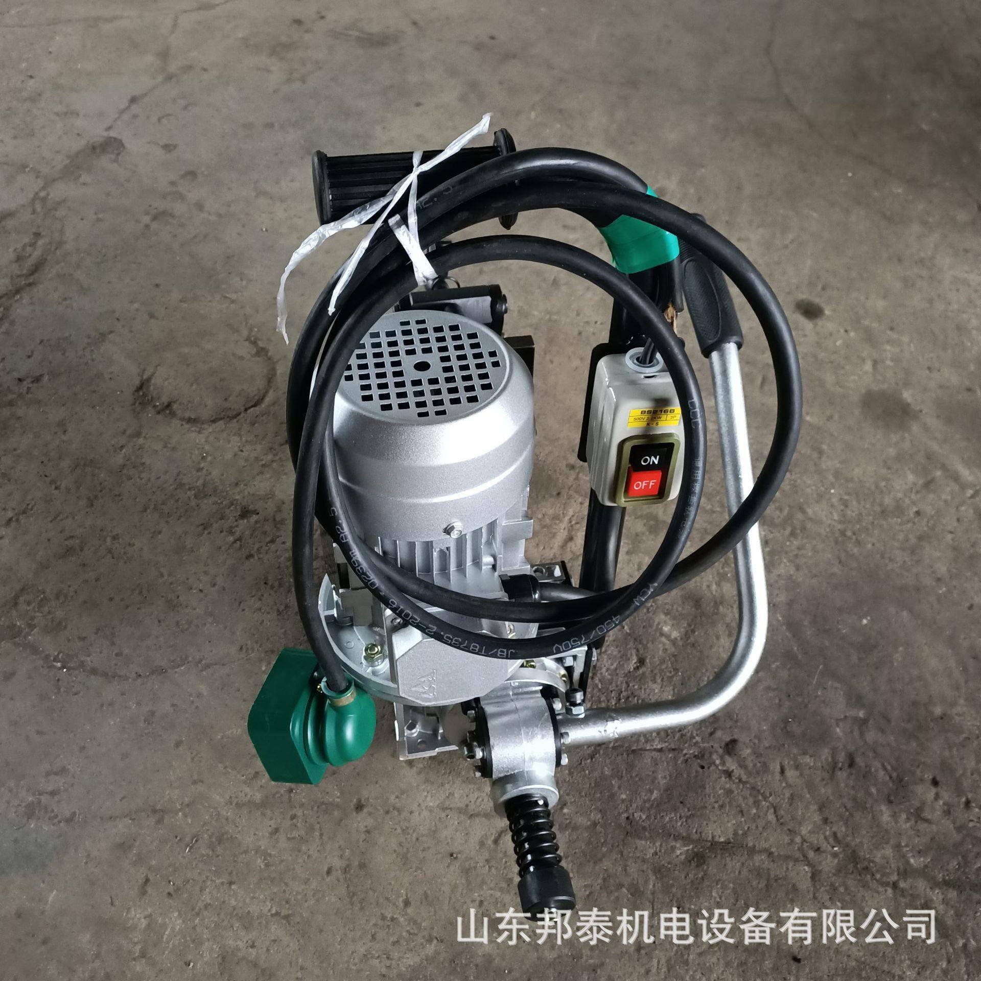 式铁路电动轨W切割BEP机便携式钢锯道机380V/7.5K手提铁路打孔钻
