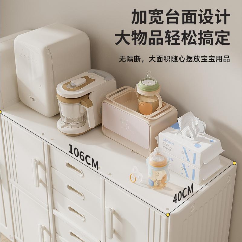 儿童物玩具纳柜喂养台宝宝收架WYT18001纳婴儿用品置物收架衣柜太
