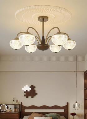 中古风客厅吊法木式约大气餐厅卧室新中64193式实复古简酒店灯房