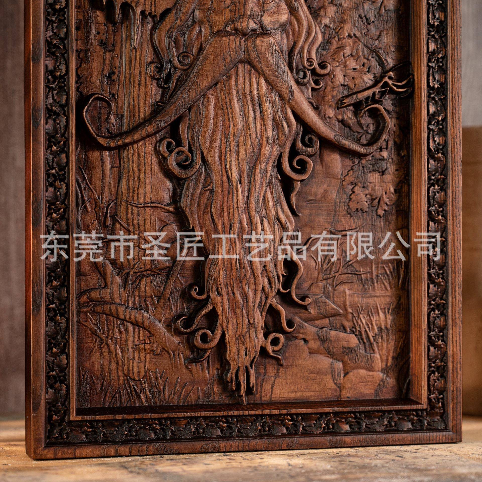 复SLN古a装饰画木质R挂件褐袍拉达加斯特adgast森精灵墙林挂木雕