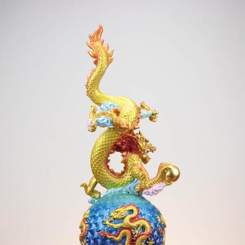 铜记龙盛世全铜龙摆件地56996球龙腾乾坤球龙杨摆件