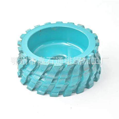 嘉石直径300花通岩打磨轮槽烧结开槽磨边轮金岗刚石切TWN边机拉磨