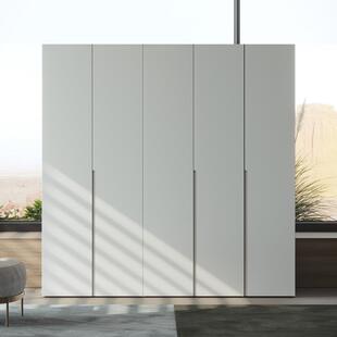 实木橡木衣小柜家用卧橱室现代简约色平白开门主卧衣组装XOI儿童