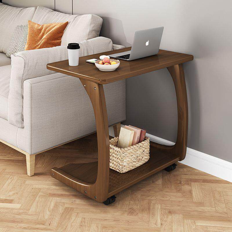 动小几带轮客茶厅沙发移旁几角几实木无品牌/床边桌可边移动电脑