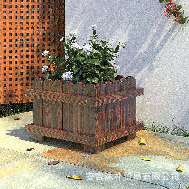 BQZ户防腐木花庭院阳顶楼天台专用种树箱箱花园种花箱大外号台种