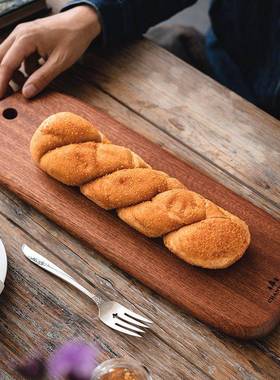 HN实乌檀木木整木砧板切菜板案板辅食板水面包牛排餐盘果萨披GRU