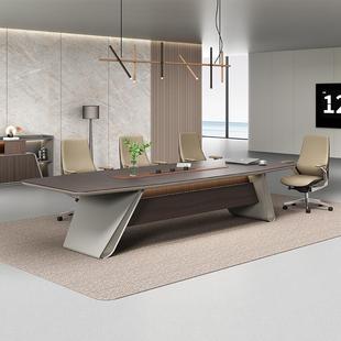 办公会家具大型议长圆桌简约现代办公桌长方形桌会议会议桌室桌椅
