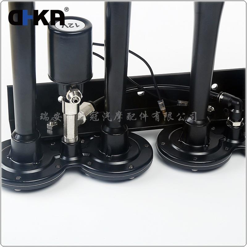 DH7KA亚冠-单管AS09AB现货KCM12V排四黑色镀铬电控气喇叭货车卡车