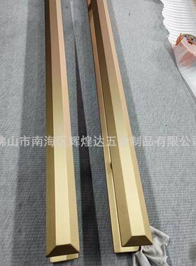 五金厂家豪华不VUX锈钢玻璃大门手新别中式轻简拉约墅酒店推奢拉