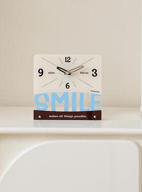 OZOOM屋准家居创意时钟件客厅615入户玄关摆座放W式桌面钟表装饰