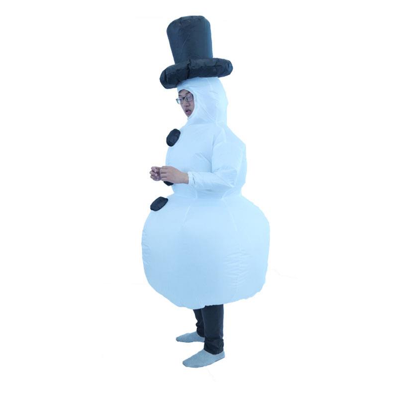 圣诞节小雪ATH人服充气服装万直圣偶节派对演出卡通人厂家销欢迎