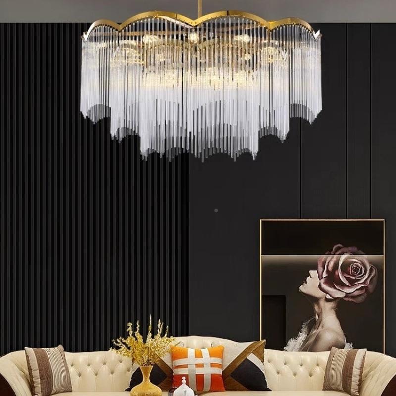 简约气灯奶油意吊主卧灯室餐式厅网大SHS红2025客厅流苏轻奢