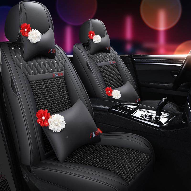 网红女10735神汽坐垫小车座椅套四季通全围车蔷薇花座套布皮用革,汽车用品/电子/清洗/改装,通用脚垫,淘宝优惠券,粉丝福利购,淘宝优惠卷