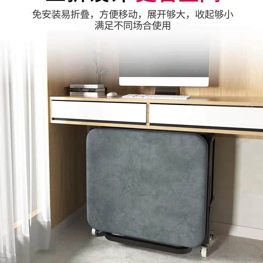 午折叠床单人办公室午休位睡工睡觉海绵折三四床MPO家用成人
