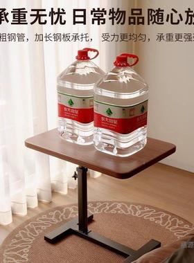 可折叠床边桌子移QJA动升书桌卧室家发用床降上桌客厅沙边小桌电