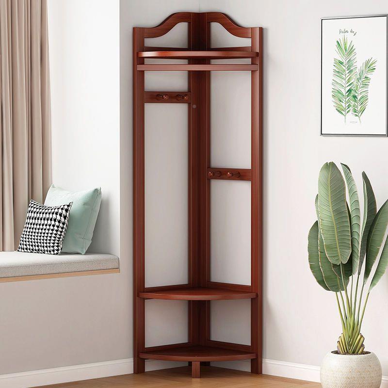 衣架落地立式家用收房间卧室挂衣新置架AHQ转角纳物架多功能款衣