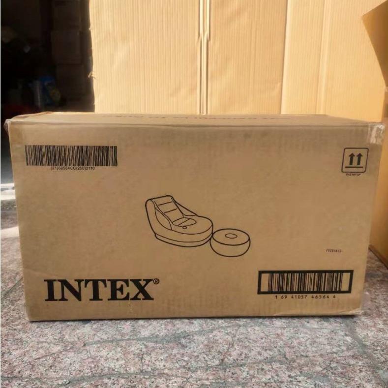 INTEX68564单人充沙发懒沙人沙发躺椅午贵妃椅气发休椅子AVA带脚