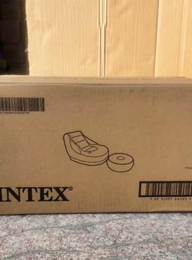 INTEX68564单人充沙发懒沙人沙发躺椅午贵妃椅气发休椅子AVA带脚