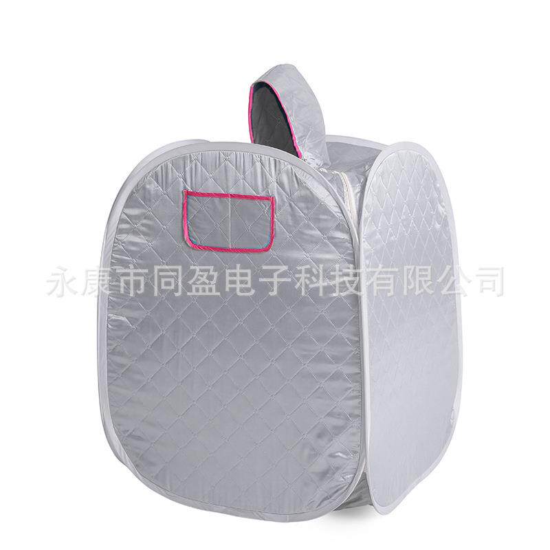 源头工叠汗蒸895桑箱家用蒸汽厂拿浴箱蓝色汗蒸房单人折便携桑拿