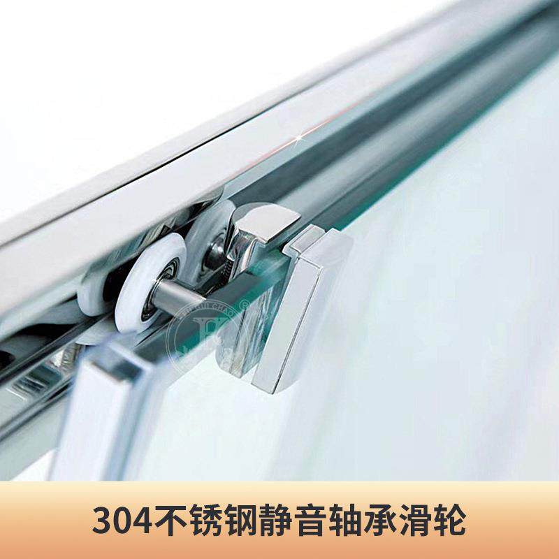 新款弧扇浴房玻璃隔269断现代简约浴隔断极窄移门形式沐淋浴淋房