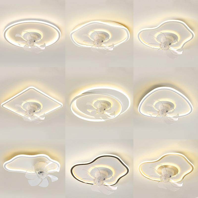 智能卧室扇灯奶211油风儿童房餐顶厅风扇书房超薄护眼吸风灯,家装灯饰光源,风扇灯,淘宝优惠券,粉丝福利购,淘宝优惠卷