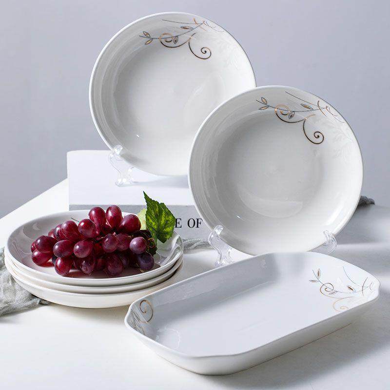 微款波面碗新YAE人鱼盘饭碗可卡通风0组大合盘子号1汤碗家用碗碟