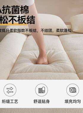 202新5WD-CD-58款牛皱皱奶绒床垫软垫租房家用绒卧室加厚加床褥垫