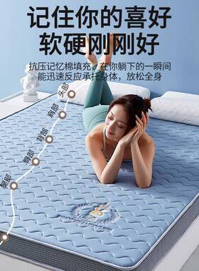 胶床24578垫遮盖物软垫用打地铺睡垫褥子学生宿家单人地铺乳海舍