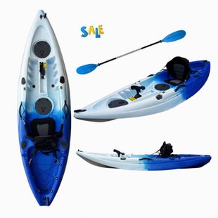 辰星CX单人平台舟塑料船加厚马达推进钓鱼艇皮划艇硬艇豪华独木舟