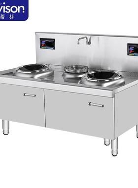 史蒂芬（stevison）12KW*2双头单尾小炒炉商用电磁凹面电磁灶大功