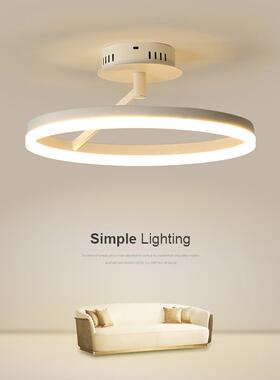 吸顶灯卧室led创意客厅灯简约现代房间灯家用圆形新款过道灯具
