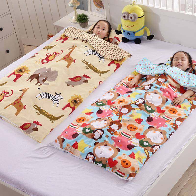 儿童睡袋a类纯棉中大童防踢被四季宝宝幼儿园春秋薄款/冬季加厚