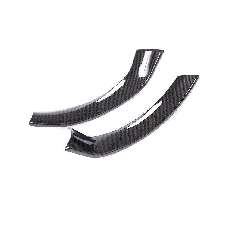 适用于阿尔法Giulia方向盘装饰亮片碳纤纹款2件套内饰配件