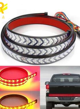 汽车60寸红白色皮卡车后尾灯LED箭头流水刹车转向倒车日行尾灯条