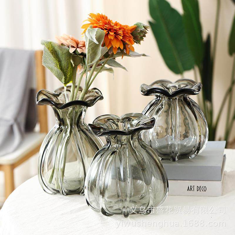 2023新款创意玻璃花瓶钱袋子加厚加重家居软装装饰品摆件水培插花,机械设备,其他机械设备,淘宝优惠券,粉丝福利购,淘宝优惠卷