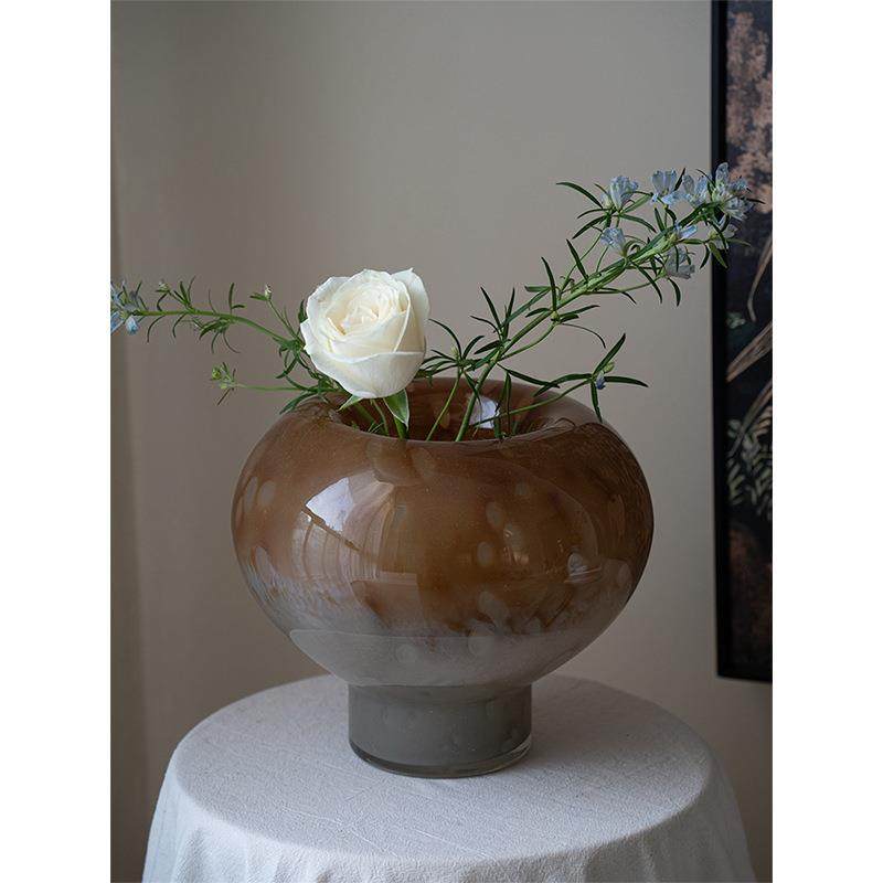 高级感中古风大号琉璃花瓶摆件客厅桌面鲜花花器样板间新中式装饰,机械设备,其他机械设备,淘宝优惠券,粉丝福利购,淘宝优惠卷