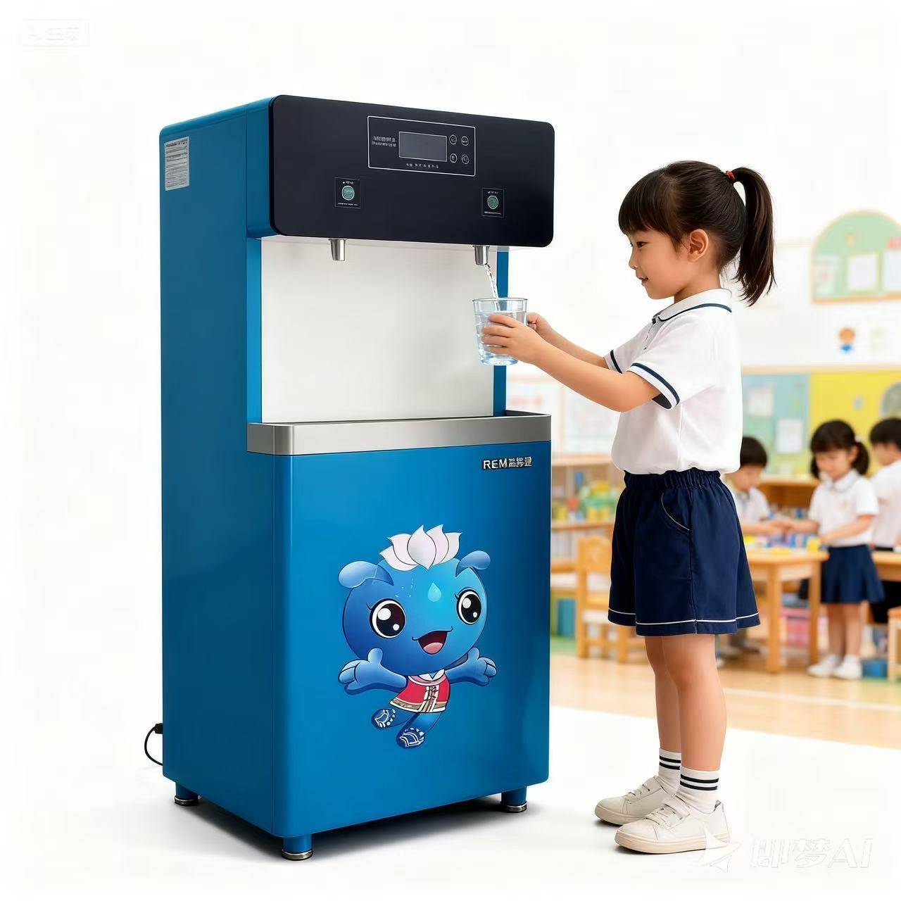 热卖幼儿园恒温直饮机不锈钢立式饮水机学校智能节能开水器