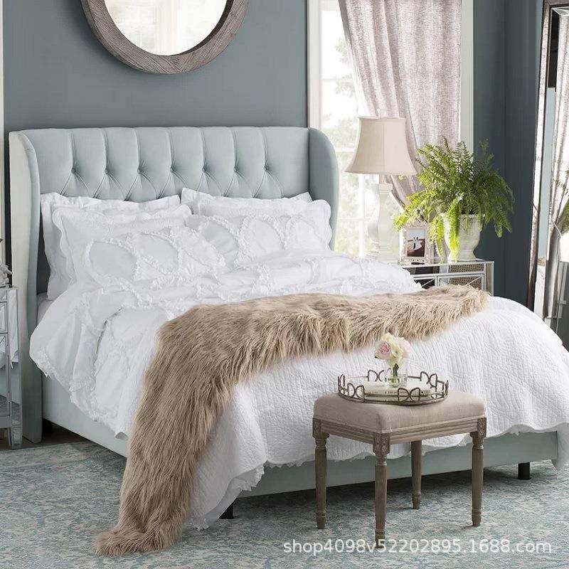 美式北欧简约软包布艺床1.5m1米8双人床公主床青年床主卧婚床现货,机械设备,其他机械设备,淘宝优惠券,粉丝福利购,淘宝优惠卷