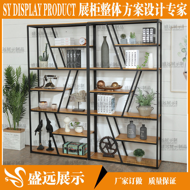 现代创意客厅饰品展示架简约置物架家用陈列货架落地收纳架批发