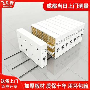 成都密集架档案室密集柜智能移动手摇式档案柜资料柜铁皮文件柜子