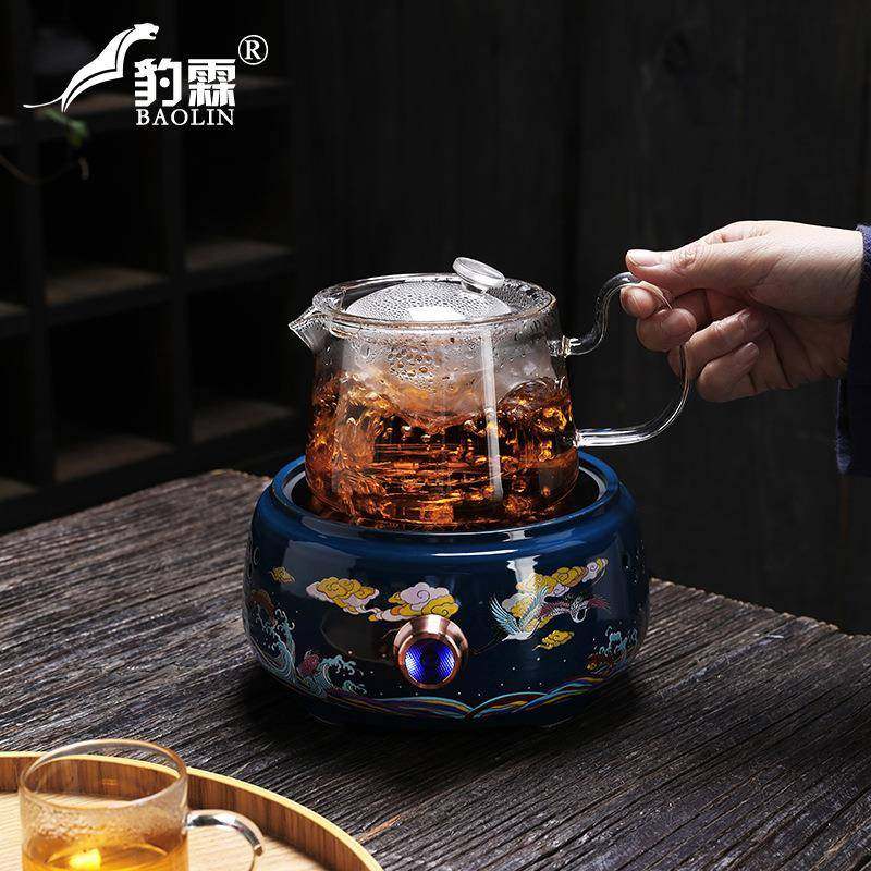 霁蓝电陶炉煮茶器煮茶炉玻璃烧水壶茶水壶泡茶壶玻璃耐高温烧茶壶,纺织面料/辅料/配套,纺织机械配件,淘宝优惠券,粉丝福利购,淘宝优惠卷